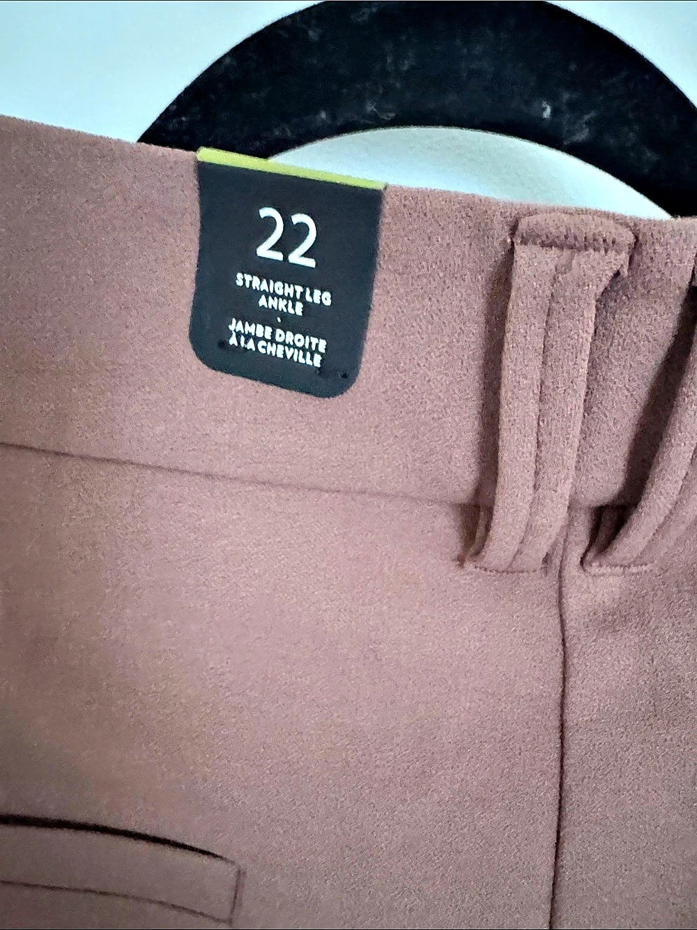 NWT Signature by Levi Strauss Straight Leg Pants Brown - Size 22 - Picture 3 of 5